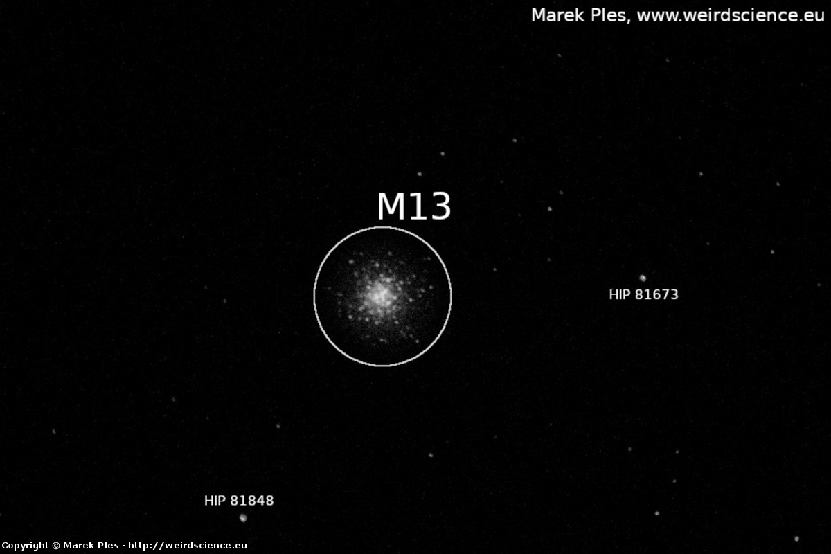 Ilustracja do artykułu "M13 - Gromada Herkulesa"