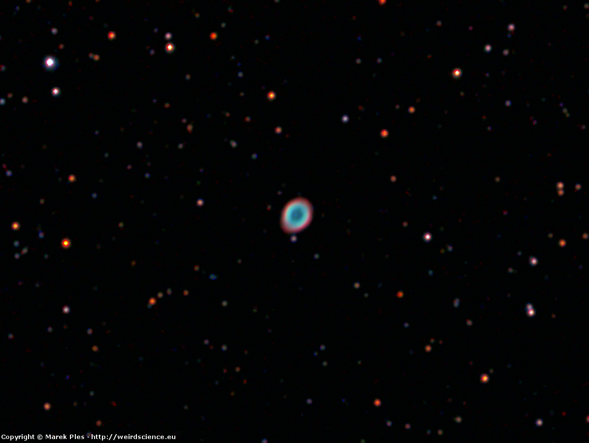 Ilustracja do artykułu "M57 - Mgławica Pierścień"