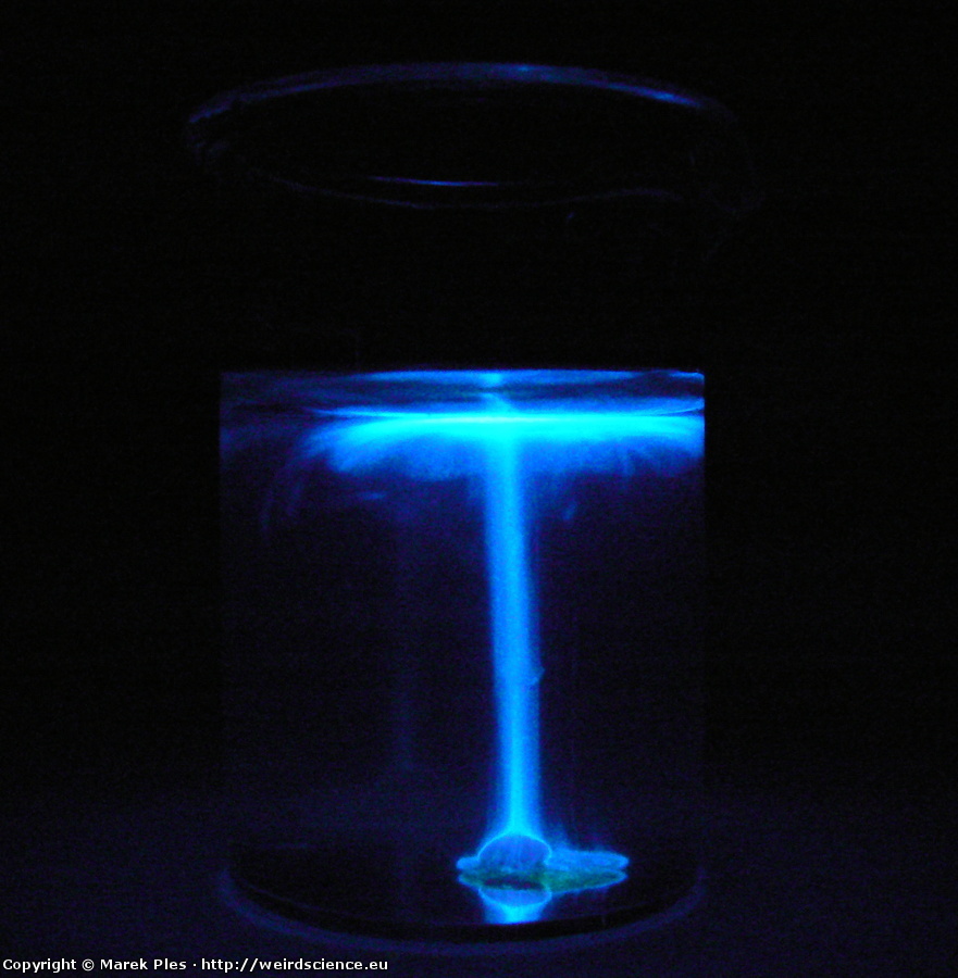 Ilustracja do artykułu "Chemiluminescencja luminolu aktywowana żelazicyjankiem"